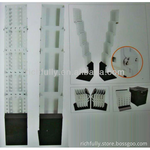 Foldable Metal Magazine Display Stand/Brochure Holder